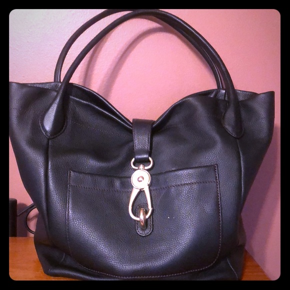 Dooney & Bourke Handbags - Dooney & Bourke Belvedere Logo Lock Tote Black
